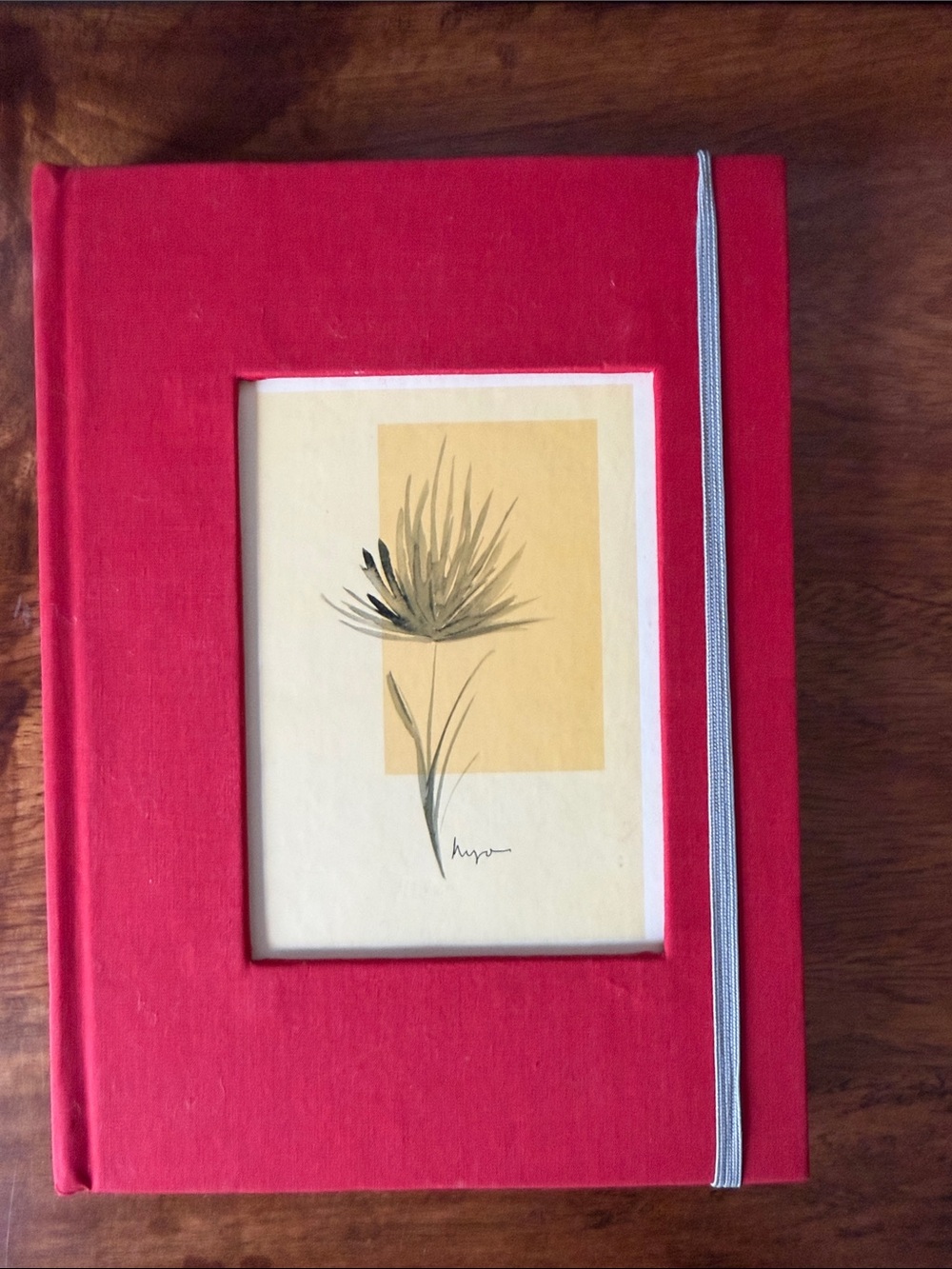 Red Hardcover Photo Journal with Elastic Closure